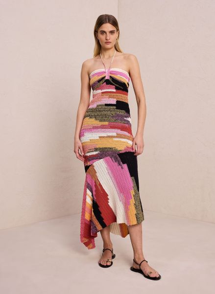 Women Dresses A.l.c Nova Halter Knit Dress Sedona/Blossom Multi