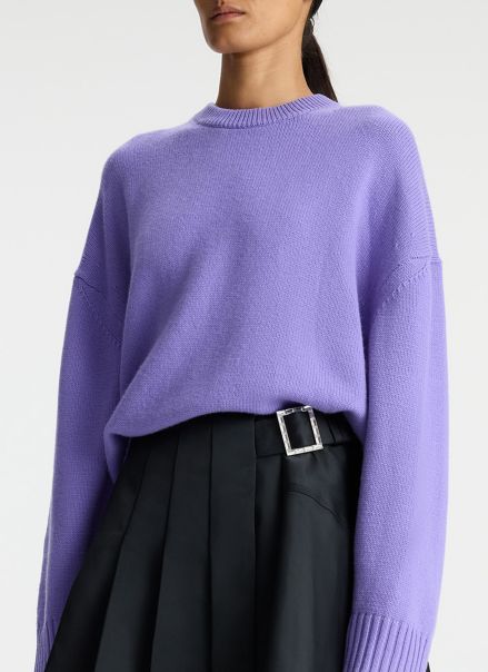 Sweaters Women Bright Lilac Ayden Wool Cashmere Sweater A.l.c