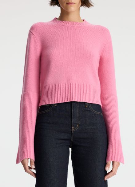 A.l.c Sweaters Women Clover Wool Sweater Hot Pink