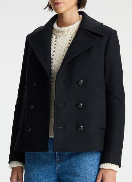 Women Deep Navy Jackets & Coats Kensington Wool Jacket A.l.c