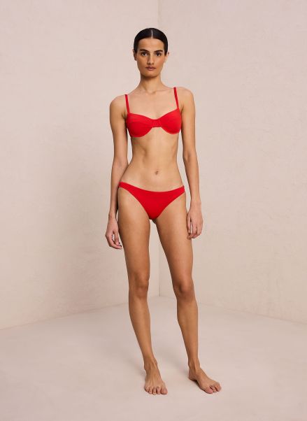 Vibrant Red Swim Dylan Bikini Top A.l.c Women