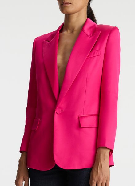 A.l.c Women Sets Disco Pink Davin Ii Structured Satin Jacket