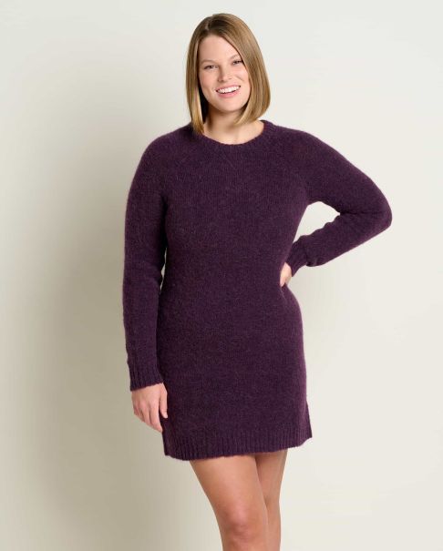 Blackberry Cashback Women Toddy Crew Sweater Dress Dresses Toad & Co