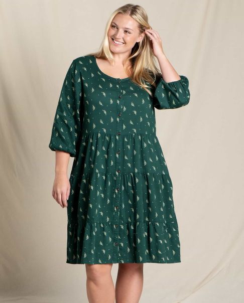 Starshine Print Exclusive Offer Manzana Tiered Long Sleeve Dress Toad & Co Dresses Women