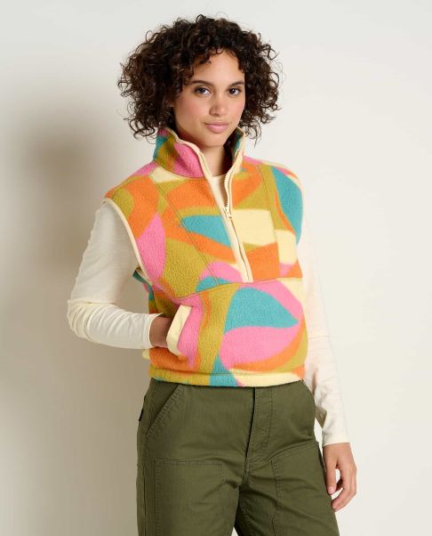 Unique Shapes Print Tops & T-Shirts Women's Campo Fleece Vest Women Toad & Co