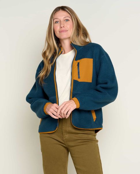 Midnight Women's Campo Fleece Jacket Proven Tops & T-Shirts Women Toad & Co