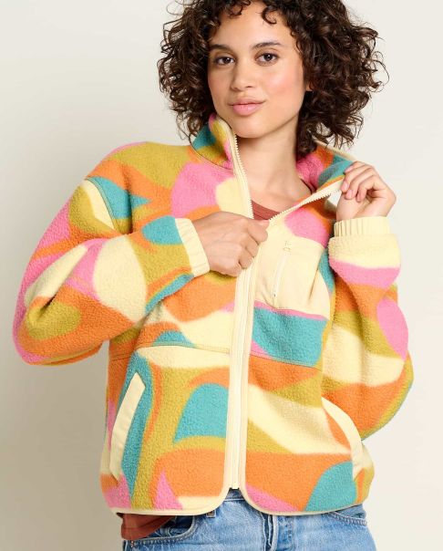 Women's Campo Fleece Jacket Fashionable Women Tops & T-Shirts Toad & Co Shapes Print