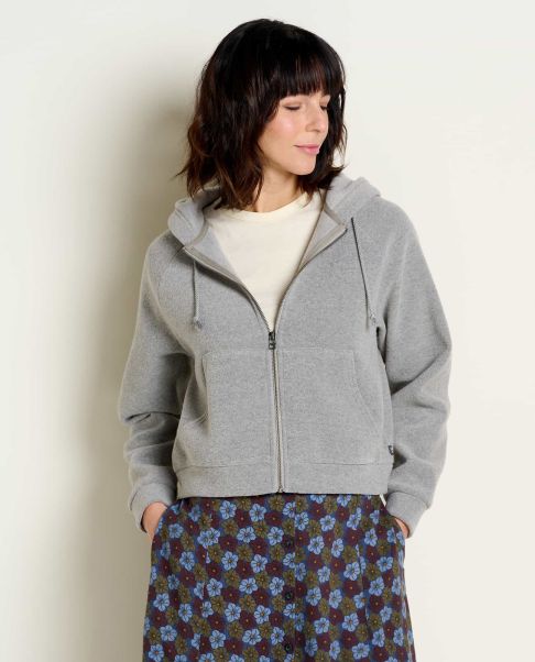 Whitney Terry Zip Hoodie Tops & T-Shirts Women Shop Toad & Co Light Heather Grey