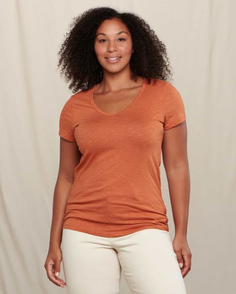 Marley Ii Short Sleeve Tee Women Cost-Effective Toad & Co Tops & T-Shirts Rust