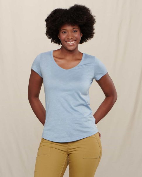 Tops & T-Shirts Toad & Co Offer Marley Ii Short Sleeve Tee Weathered Blue Women