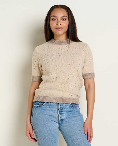 Almond High-Quality Toad & Co Sweaters Wilde Short Sleeve Sweater Women