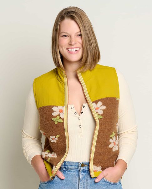 Elevate Women's Sespe Sherpa Vest Daisy Women Toad & Co Jackets & Layers