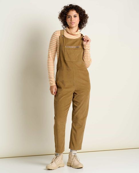 Scouter Cord Overall Honey Brown Jumpsuits & Overalls Toad & Co Seamless Women