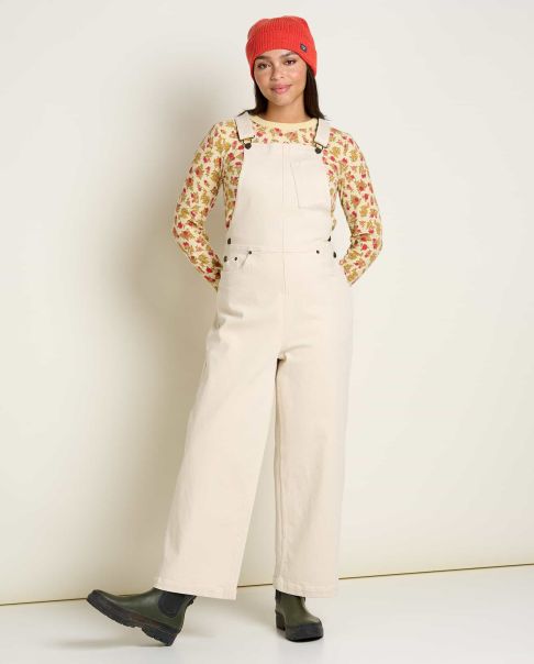 Women Distinct Natural Balsam Seeded Denim Overall Jumpsuits & Overalls Toad & Co