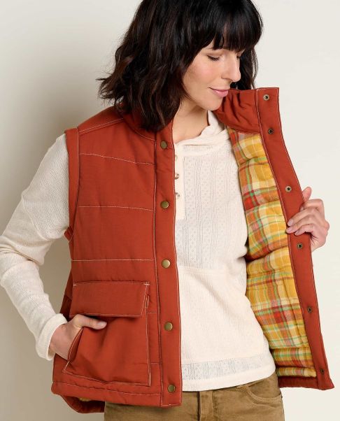 Cinnamon Women's Forester Pass Vest Women Markdown Outerwear Toad & Co