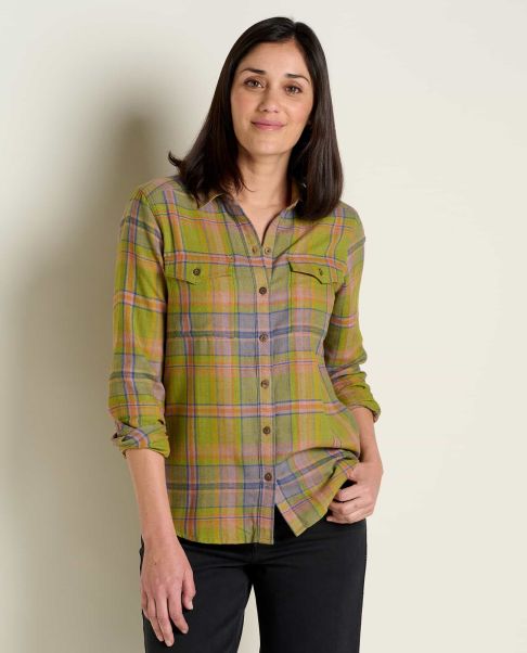 Offer Faded Lilac Women Toad & Co Re-Form Flannel Shirt Flannels