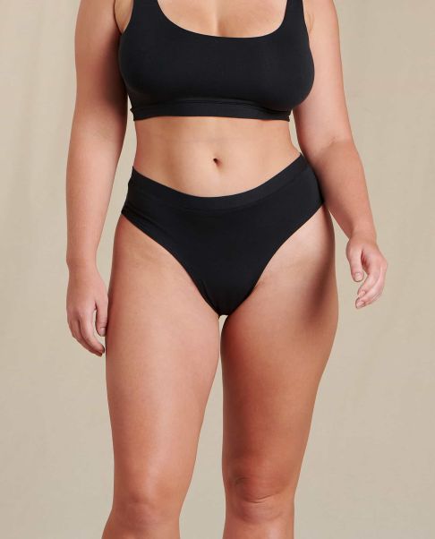 Underwear & Accessories Toad & Co Women Black High Rise Bikini Streamlined