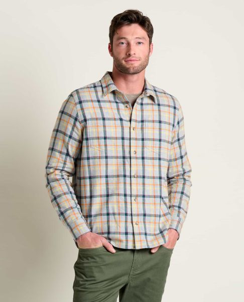 Men Shirts Flannagan Long Sleeve Shirt Order Heather Grey Toad & Co