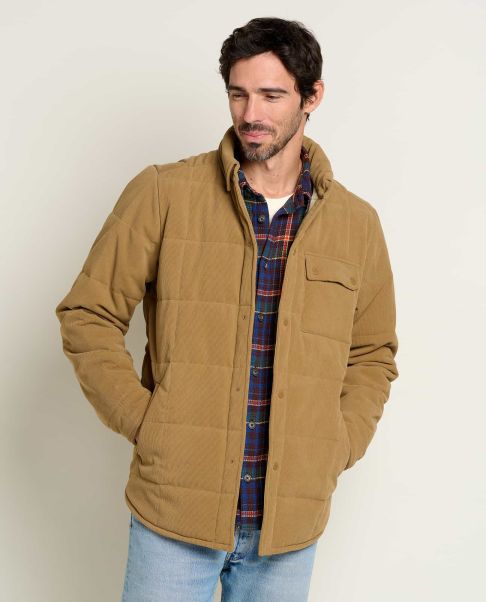 Men Jackets & Layers Toad & Co Spruce Wood Shirt Jacket Honey Brown Cord Generate