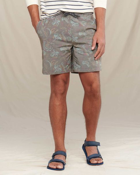 Olive Geo Line Print Shorts Men's Boundless Pull-On Short Special Deal Men Toad & Co