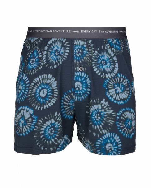 Men's Boxer Bargain Men Underwear & Accessories Toad & Co True Navy Tie Dye Print